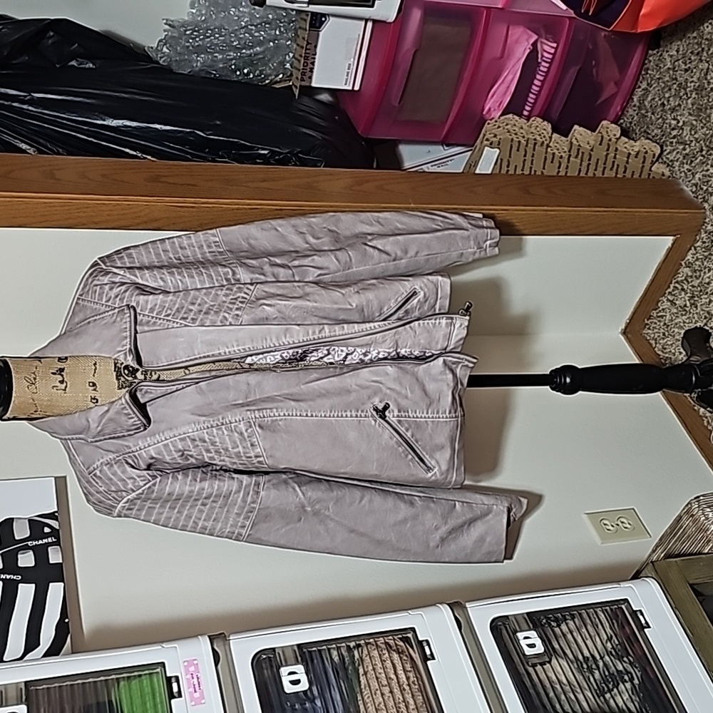 Grey/clay in color maurices jacket size 3.